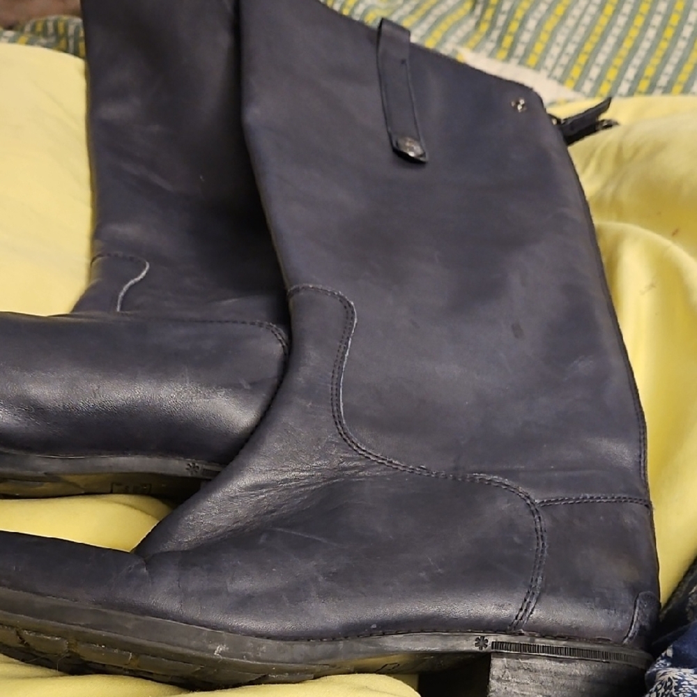 Sam Edelman Dark Gray Moto Boots